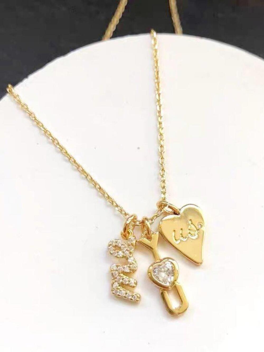 Kate Spade True Love You Me Us Pendant Necklace